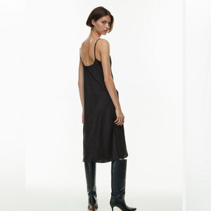 Maison Cinqcent Slip Satin Midi dress large .